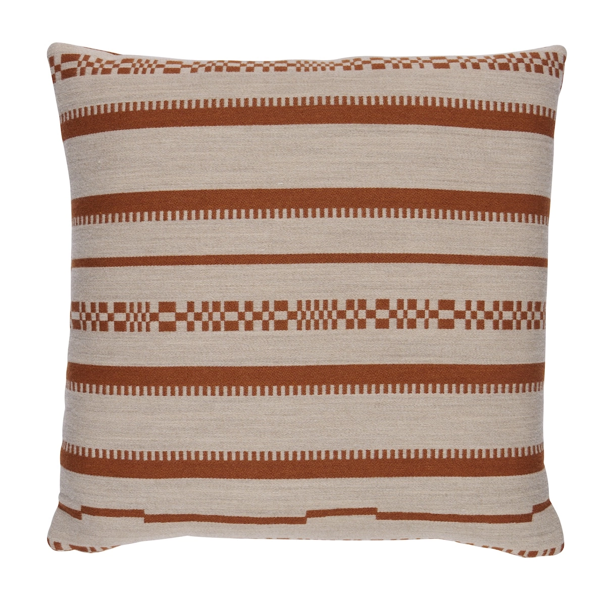Skyline Stripes Pillow_ BURNT ORANGE
