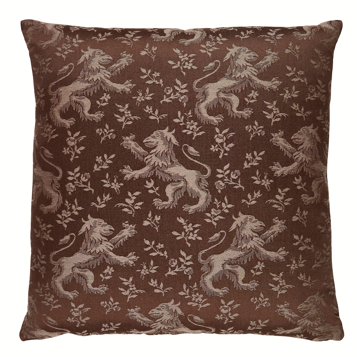 Ewan's Beasts Pillow_ BROWN