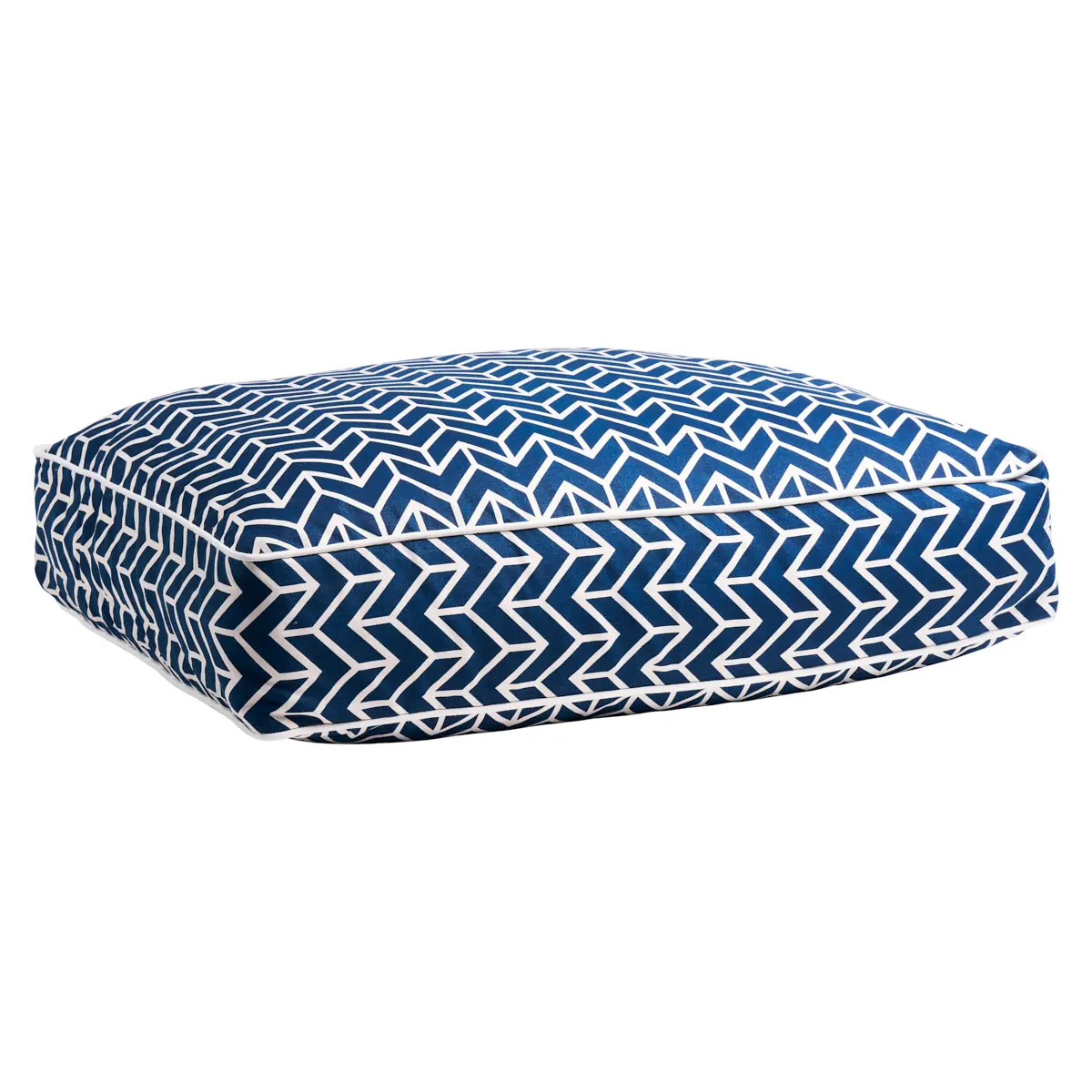 Chevron Dog Bed_ NAVY