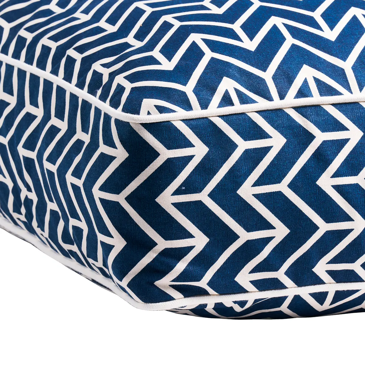 Chevron Dog Bed_ NAVY