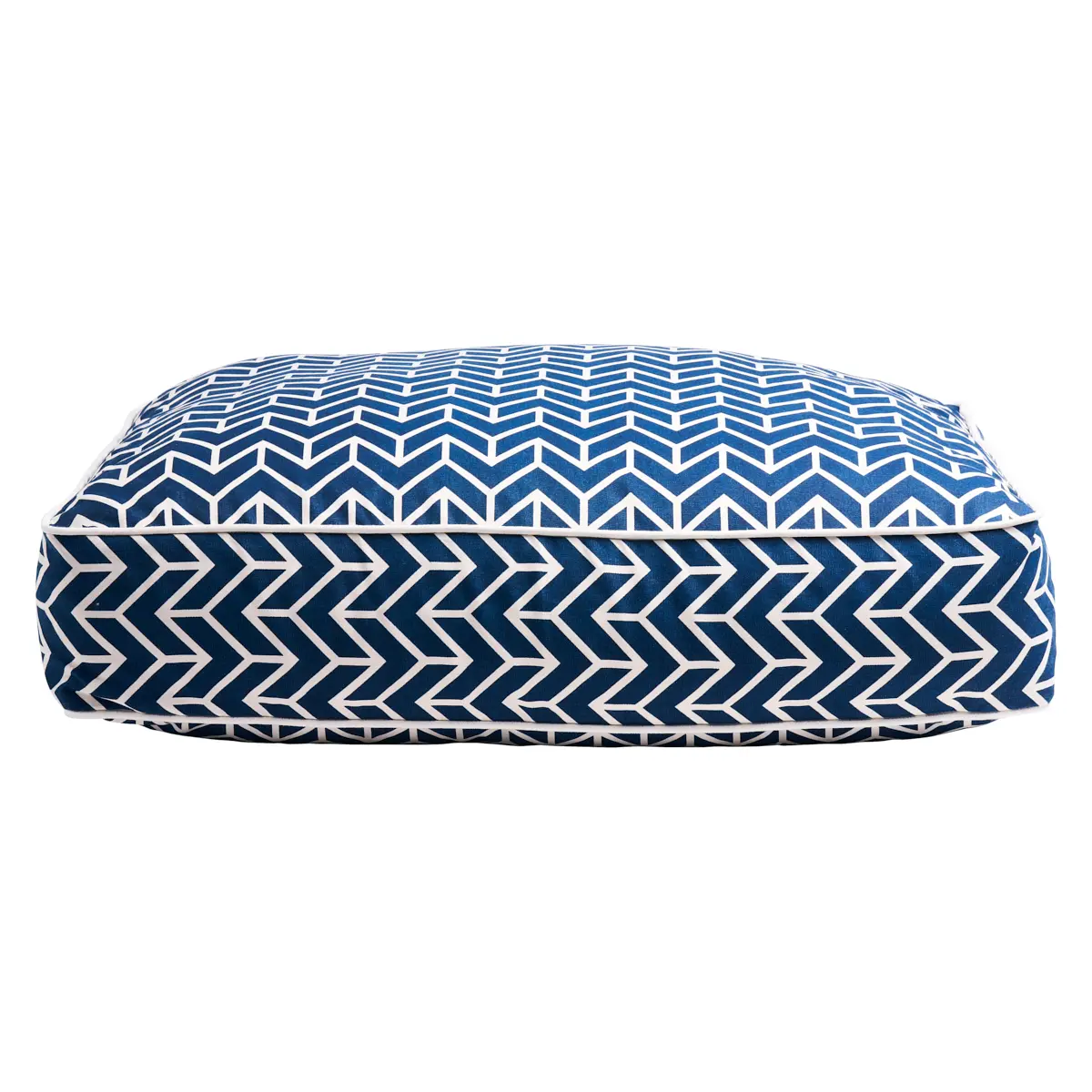 Chevron Dog Bed_ NAVY