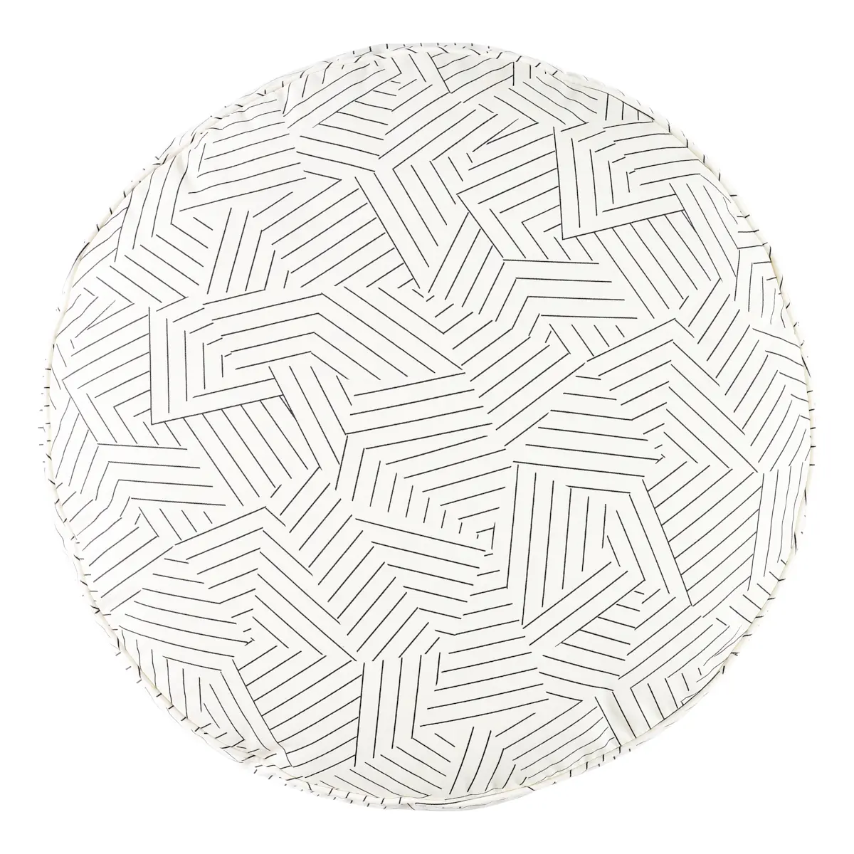 Deconstructed Stripe Dog Bed_ BLACK