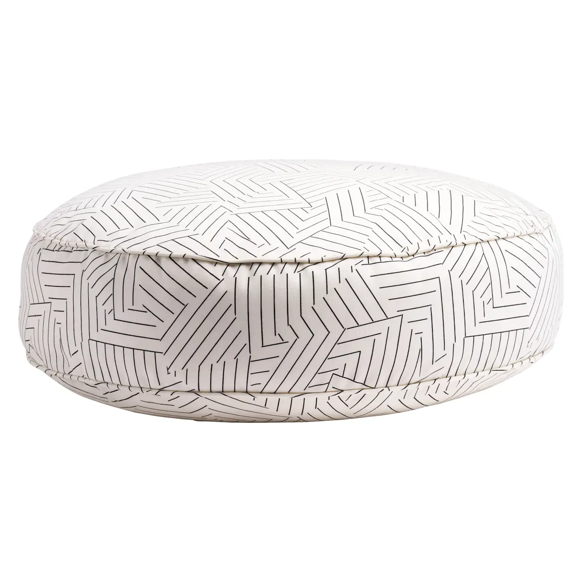 Deconstructed Stripe Dog Bed_ BLACK