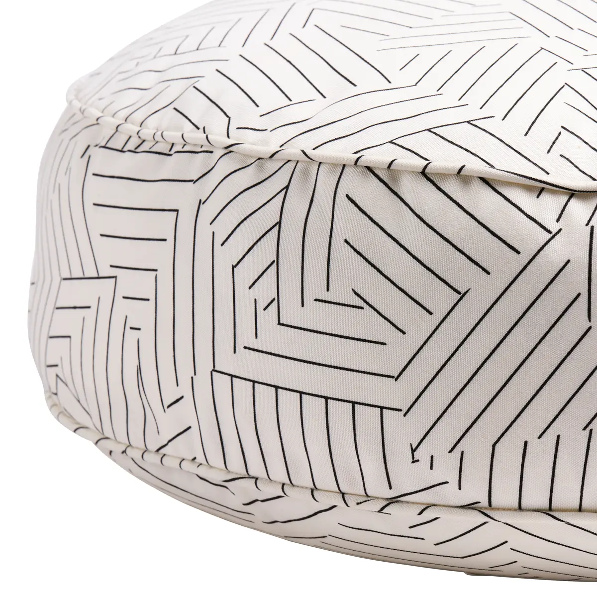 Deconstructed Stripe Dog Bed_ BLACK