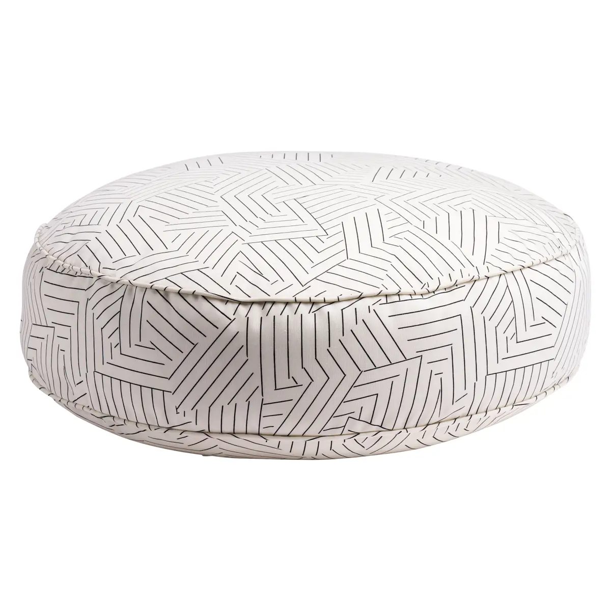 Deconstructed Stripe Dog Bed_ BLACK