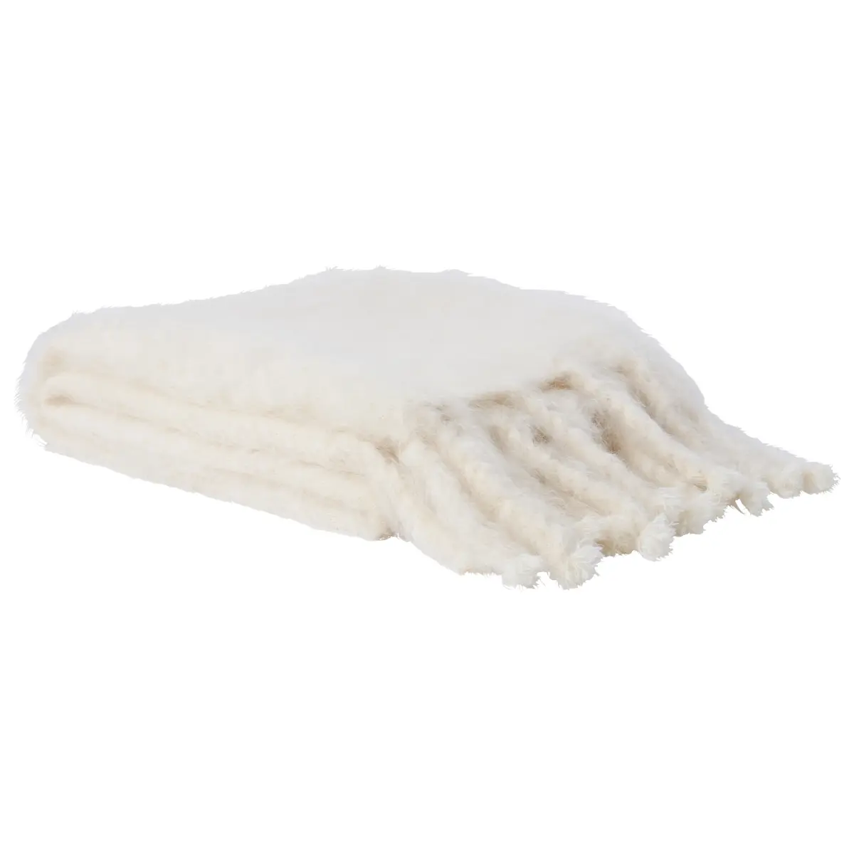 Rauma Mohair Throw_ IVORY