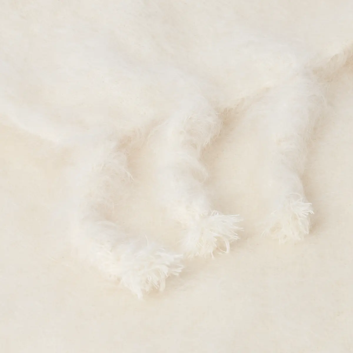 Rauma Mohair Throw_ IVORY
