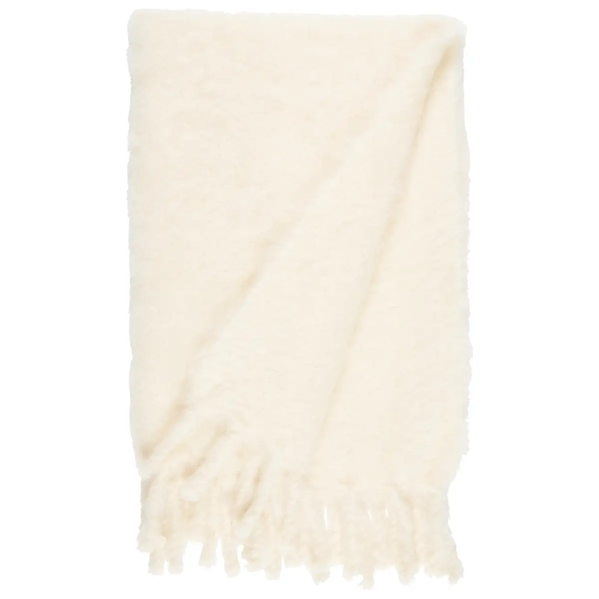 Rauma Mohair Throw_ IVORY