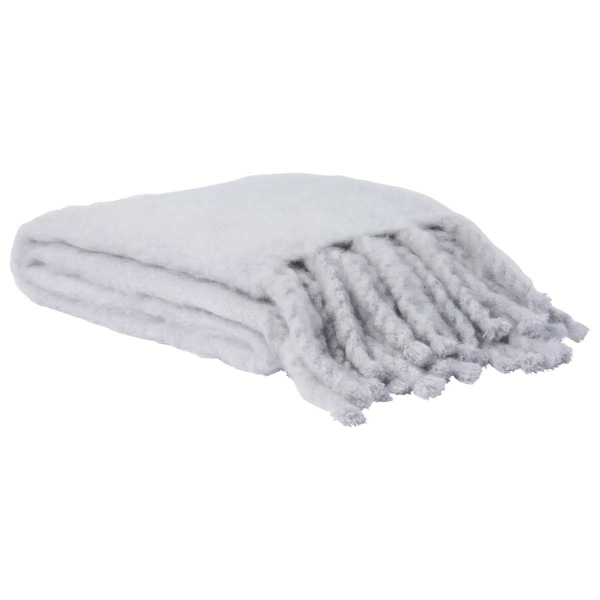 Rauma Mohair Throw_ SILVER