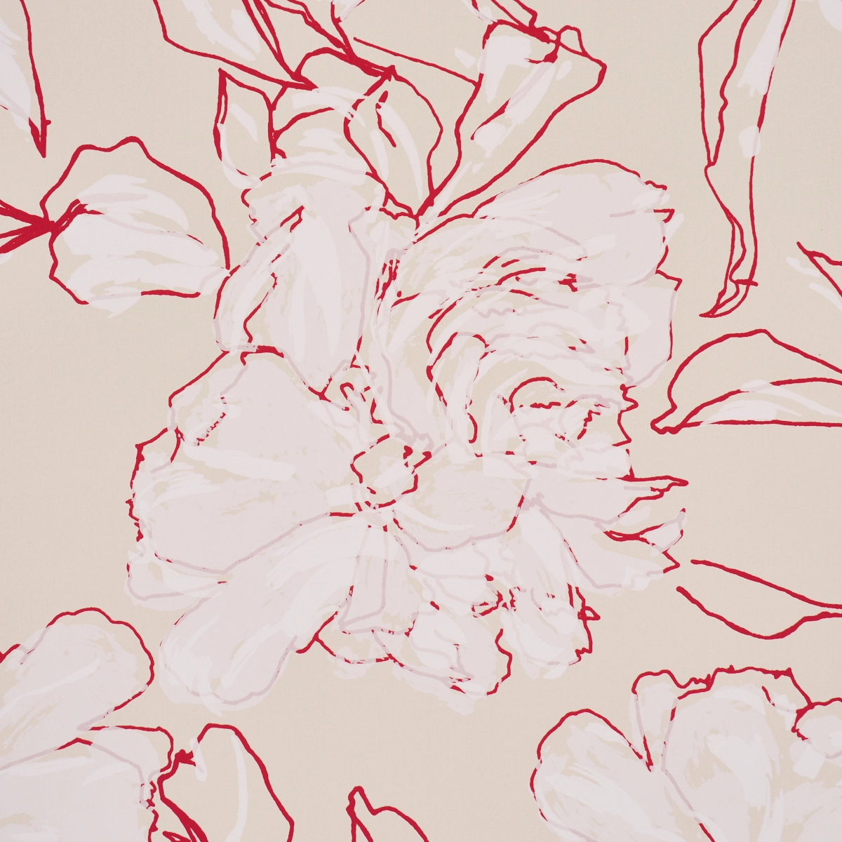 PEONY SILHOUETTE_ RED