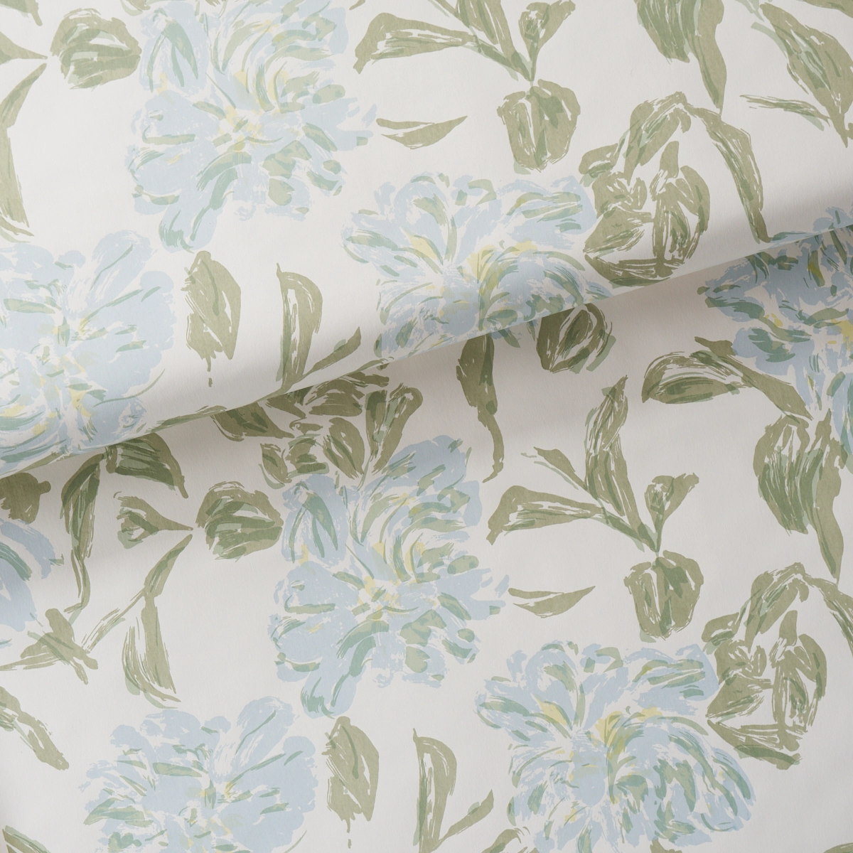 PEONY_ GREEN & SOFT BLUE