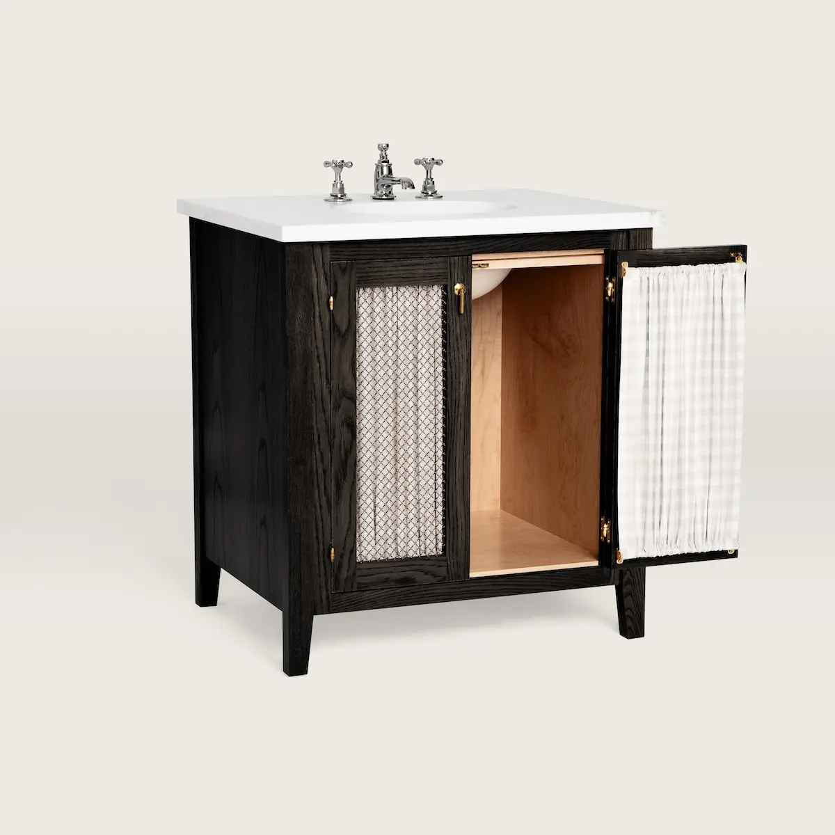Anna Vanity with Curtain_ EBONY