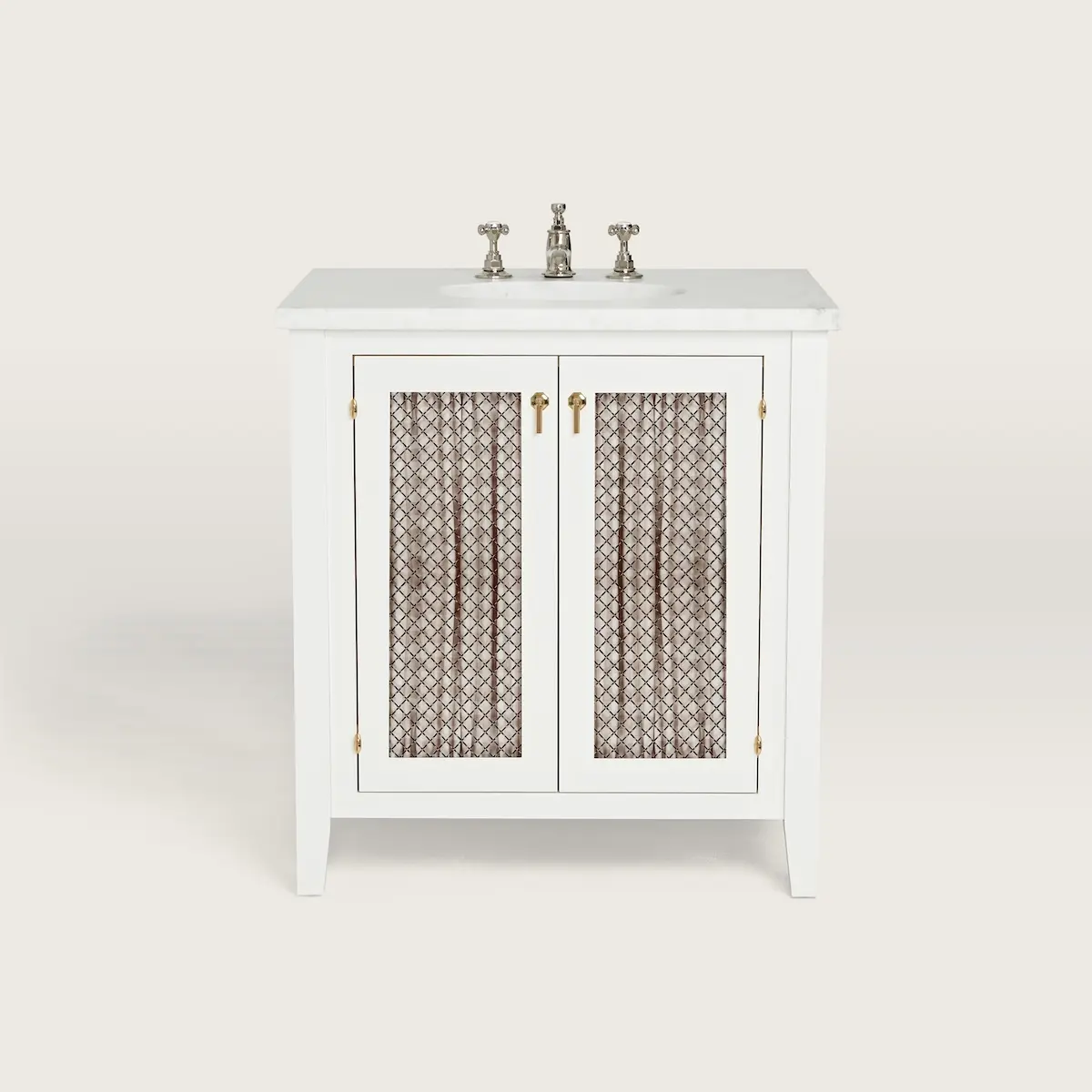 Anna Vanity with Curtain_ WHITE
