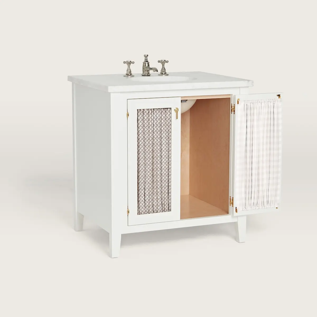 Anna Vanity with Curtain_ WHITE