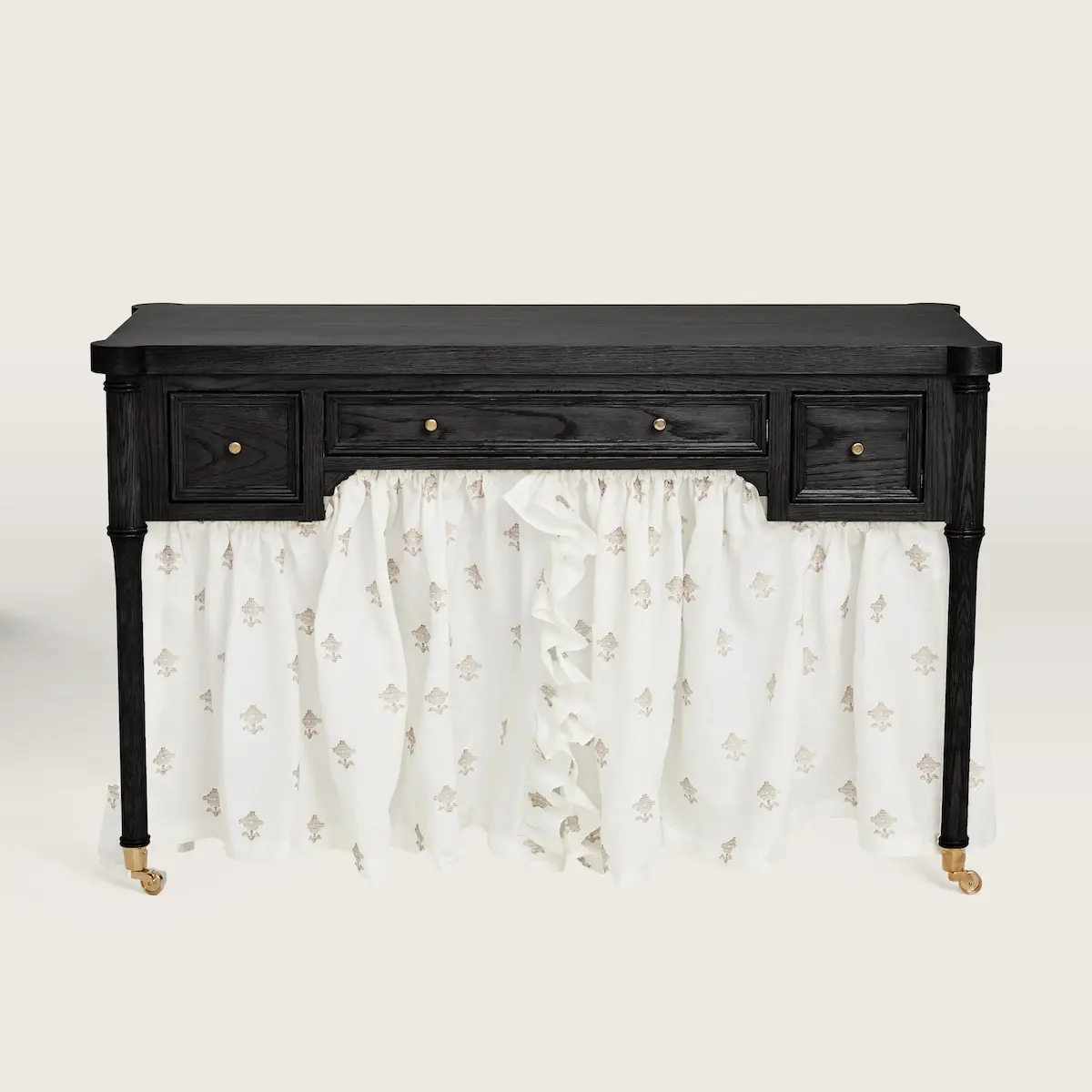 Trudie Skirted Dressing Table_ EBONY