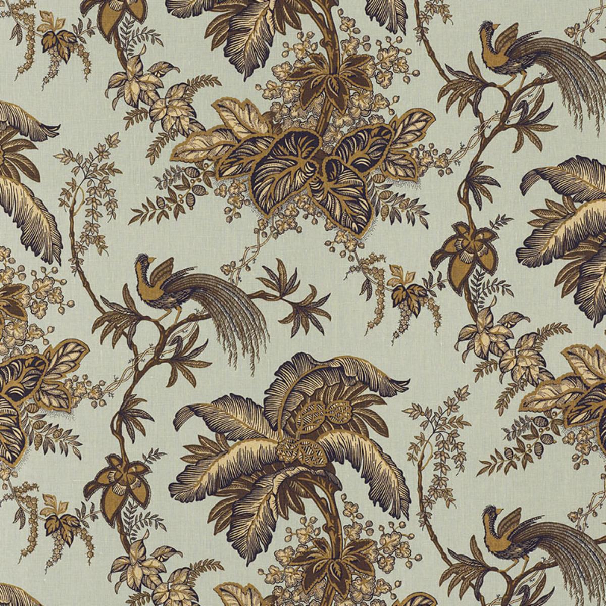 Coconut Grove - Aqua & Tan Fabrics