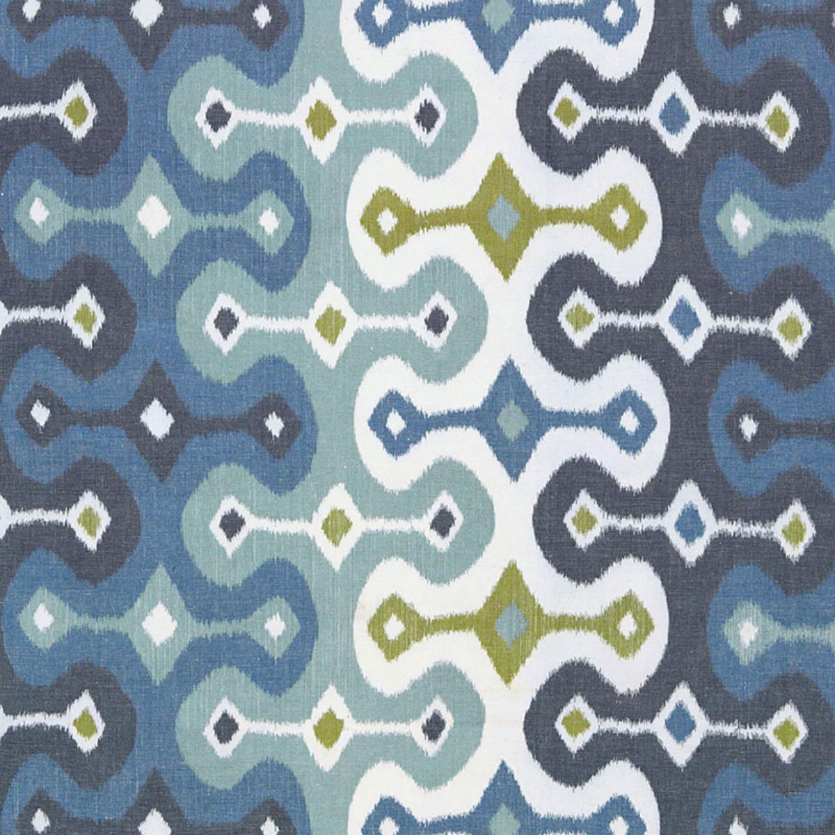 Darya Ikat - Sky Fabrics | Schumacher