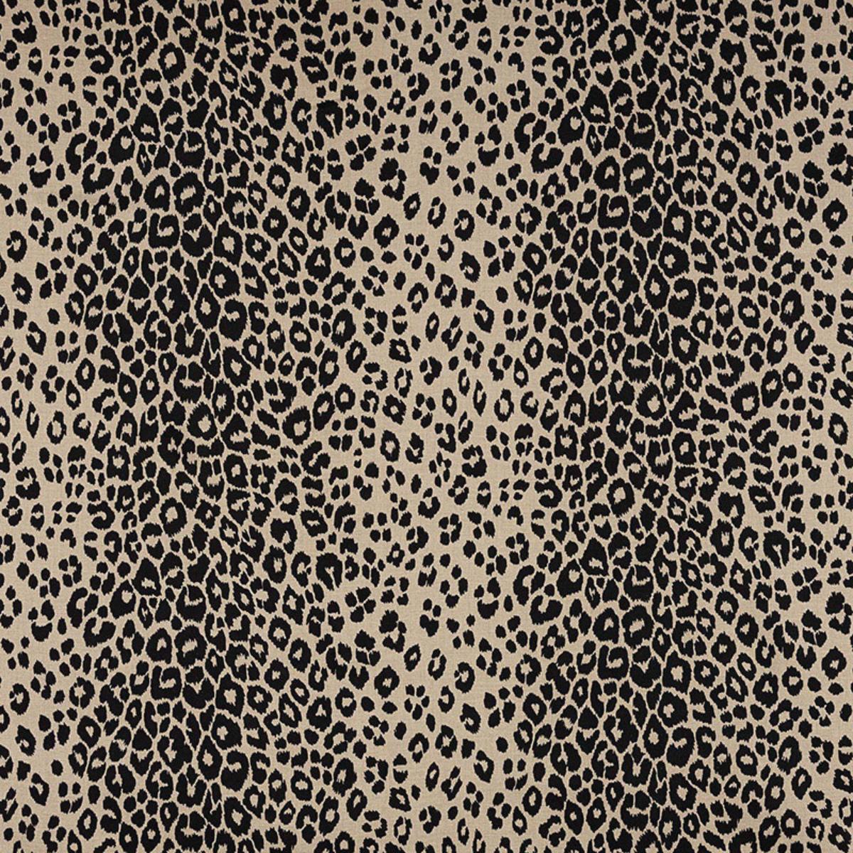 Iconic Leopard - Ebony/Natural Fabrics | Schumacher