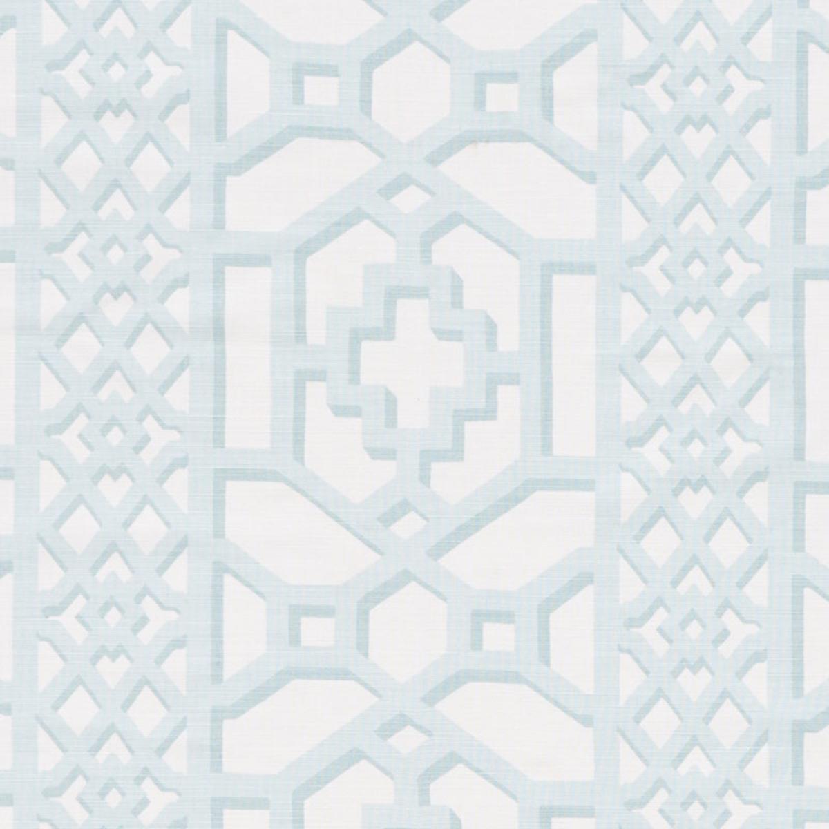 ギンシャリ Zanzibar Trellis Matte - Winter Mint Fabrics | Schumacher