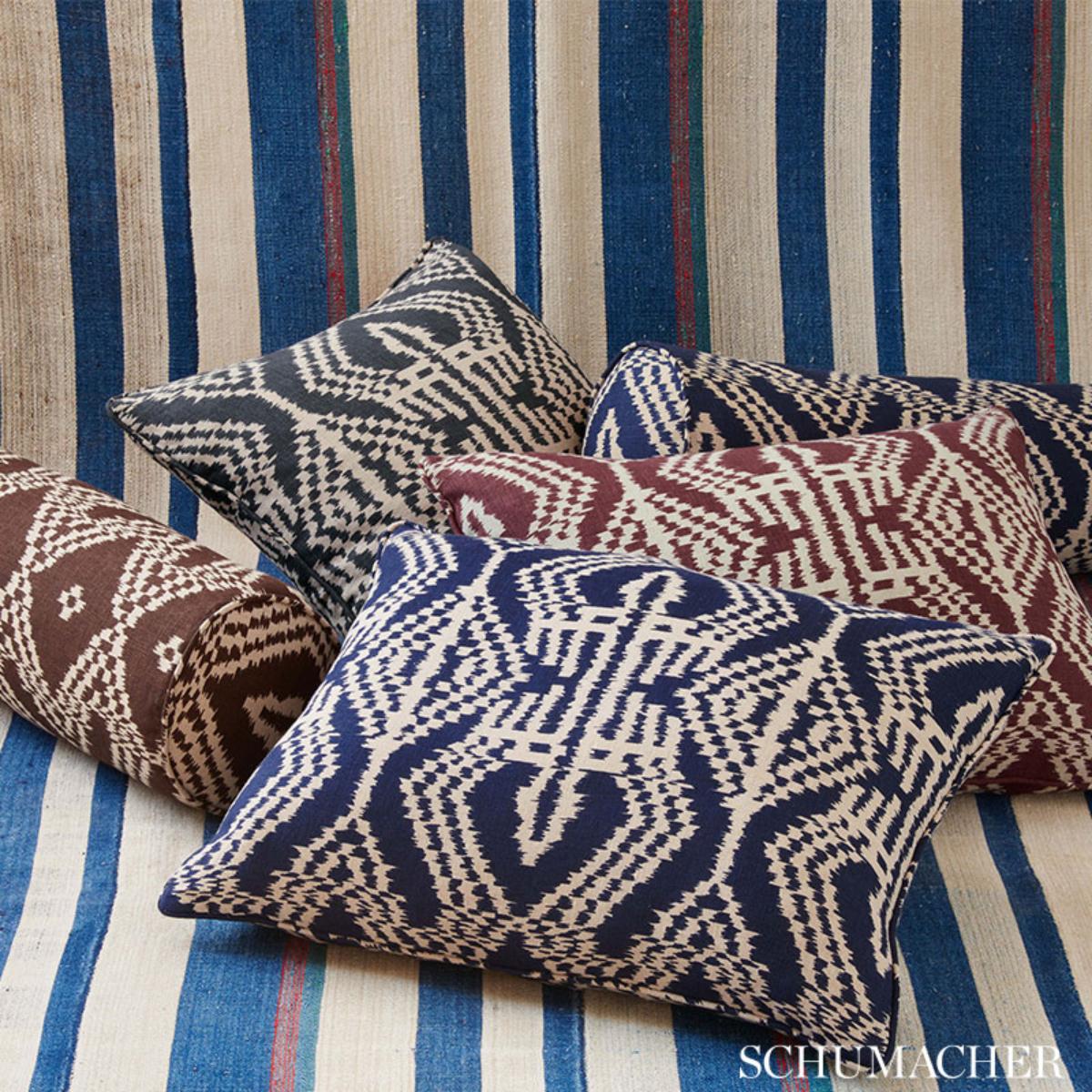 Asaka Ikat - Red Fabrics | Schumacher