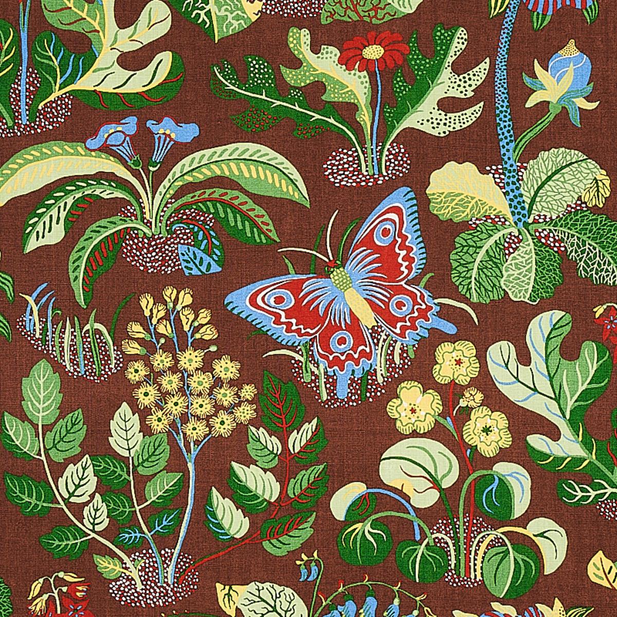 Exotic Butterfly - Brown Fabrics | Schumacher