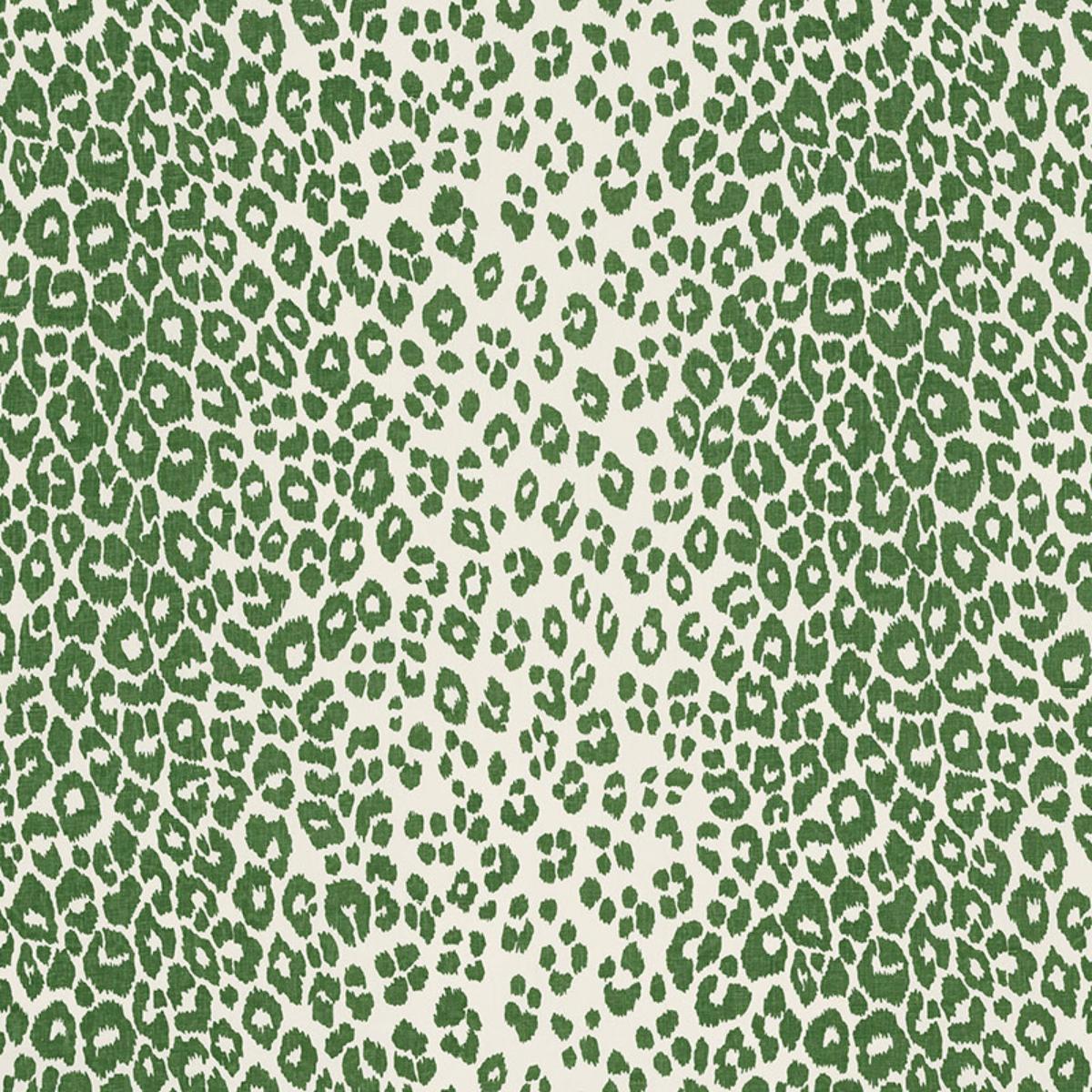 Iconic Leopard - Green Fabrics | Schumacher