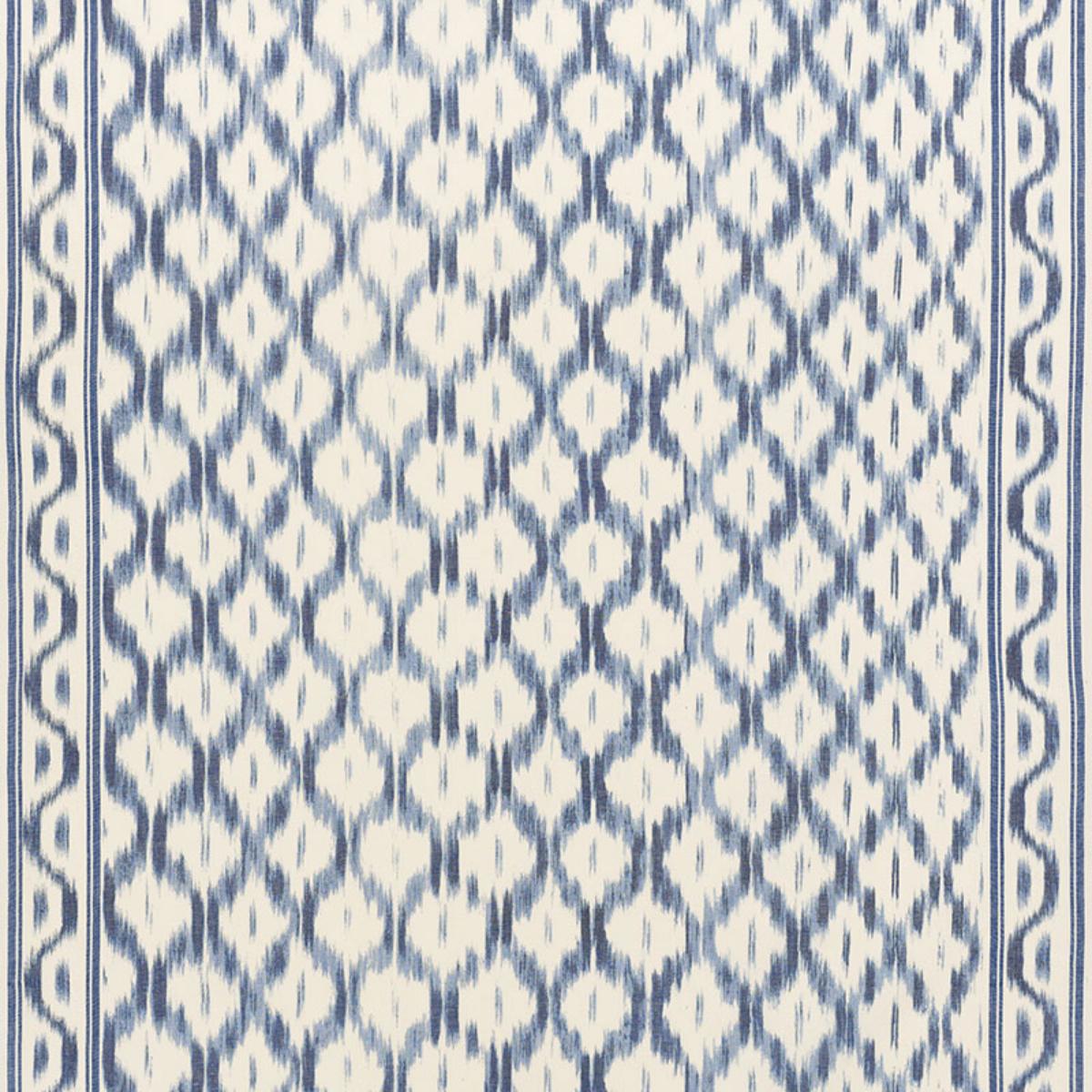 Santa Monica Ikat - Indigo Fabrics | Schumacher