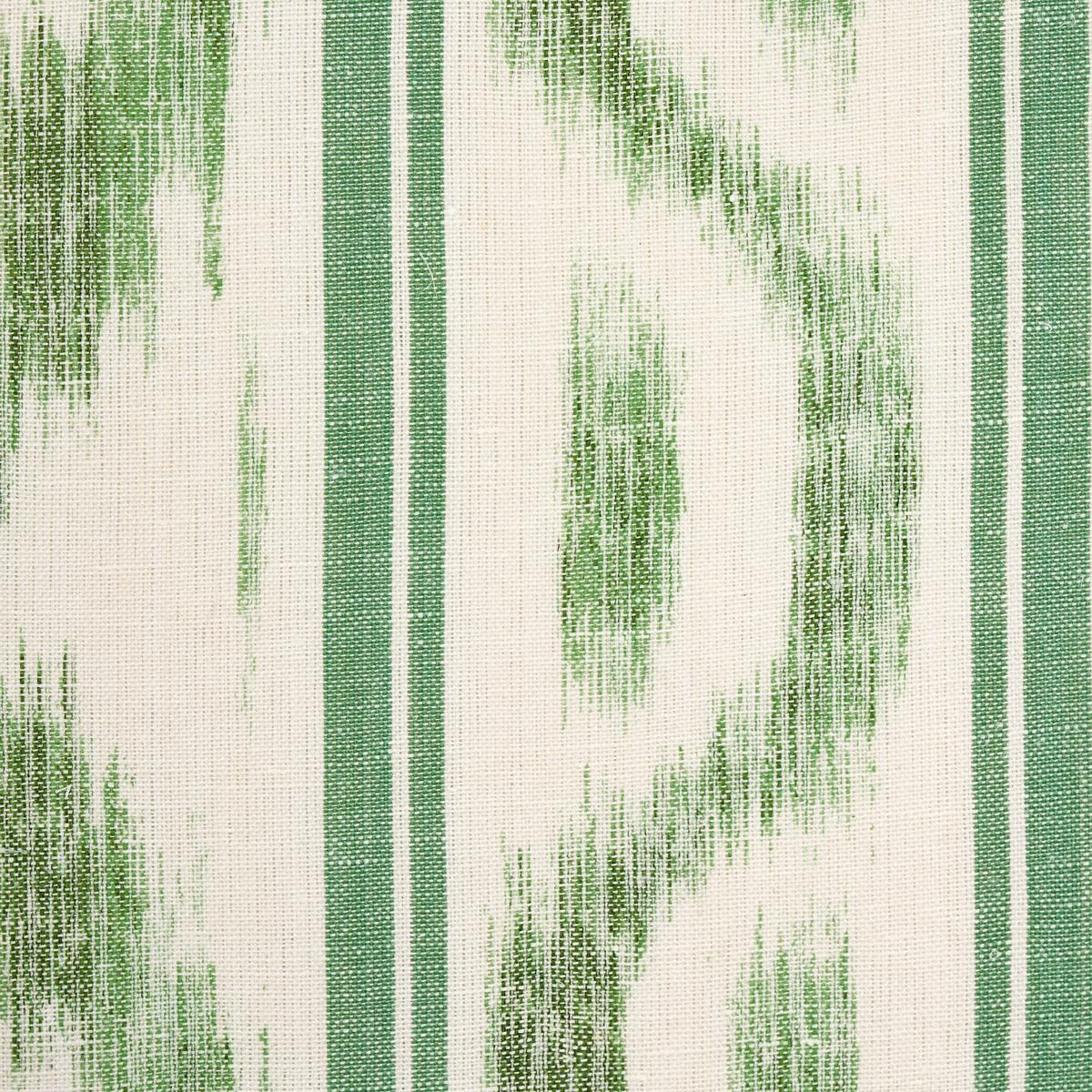 Santa Monica Ikat - Leaf Green Fabrics | Schumacher