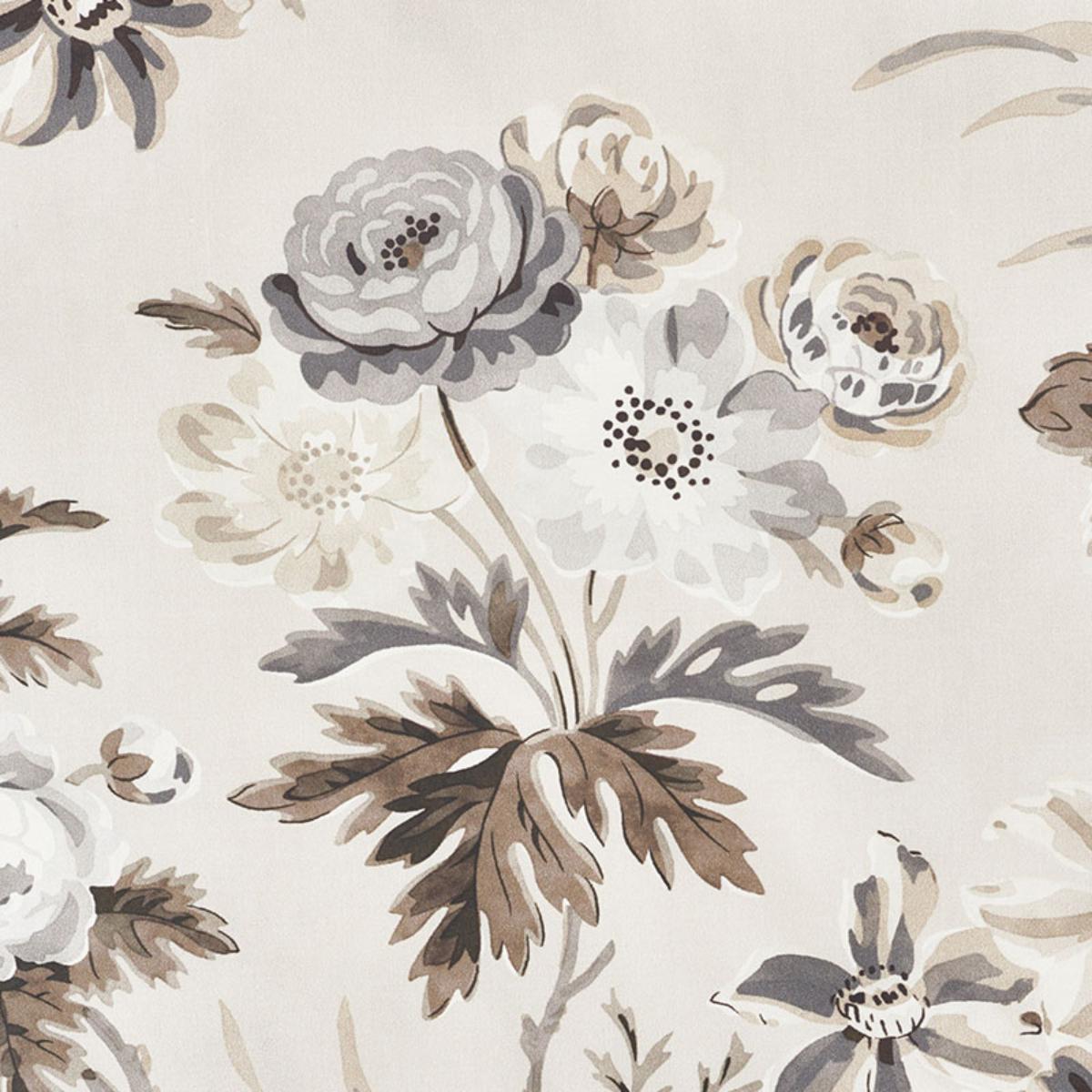 Cecil Chintz - Grisaille Fabrics | Schumacher