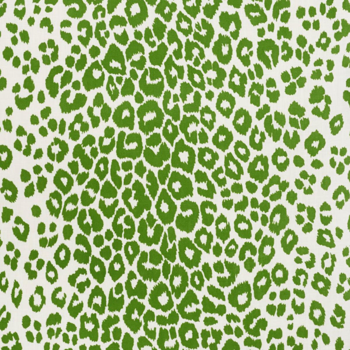 『 Green Leopard fam 』by Zuberi 30*40cm Iconic Leopard Indoor/Outdoor - Green Fabrics | Schumacher