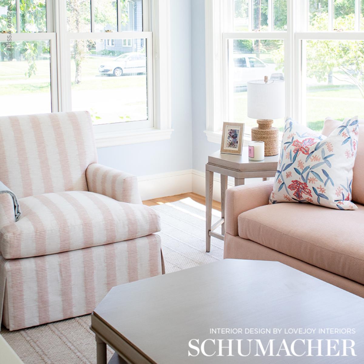 Attleboro Ikat - Blush Fabrics | Schumacher