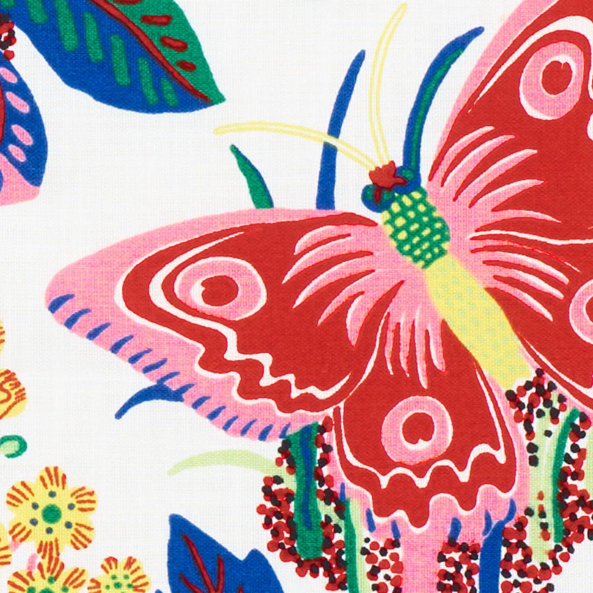 Exotic Butterfly Indoor/Outdoor - Spring Fabrics | Schumacher