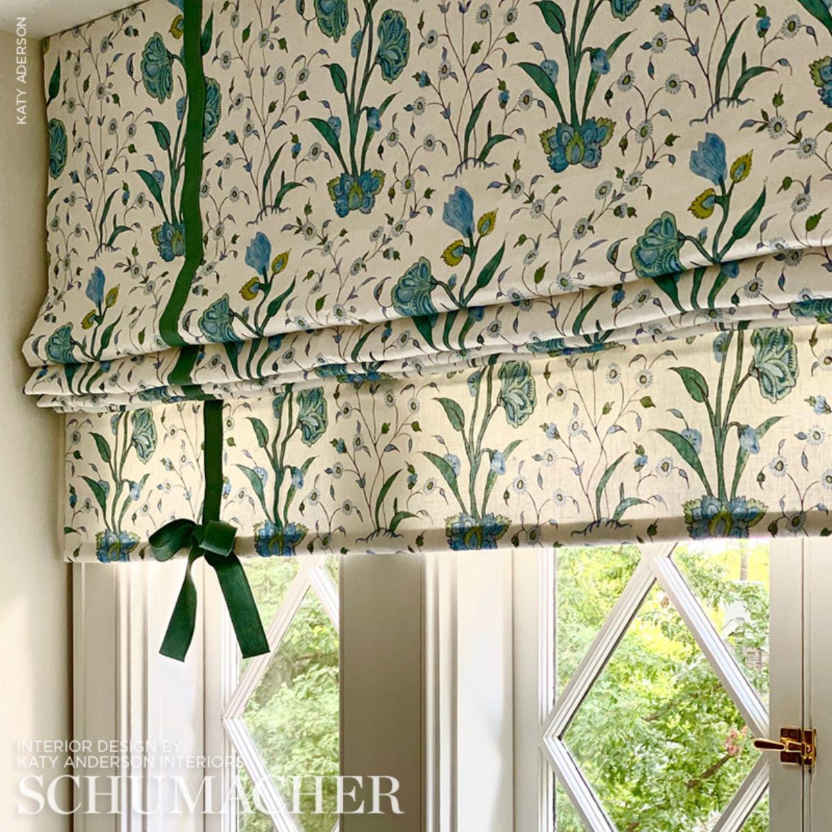 まこまこ Khilana Floral - Peacock Fabrics
