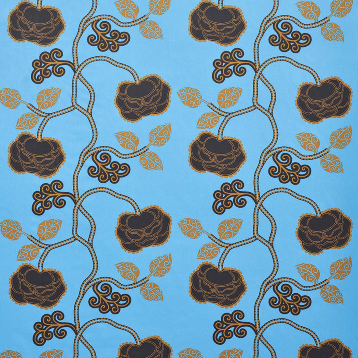 Queen Fruit Chintz - Lapis Fabrics