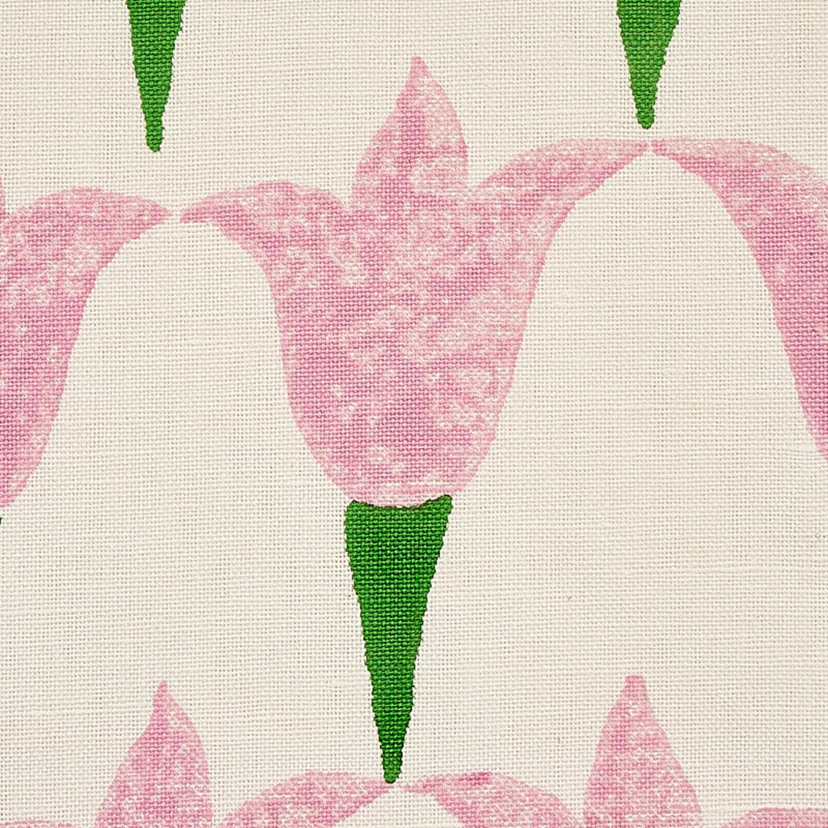 Tulip Hand Block - Rose & Grass Fabrics
