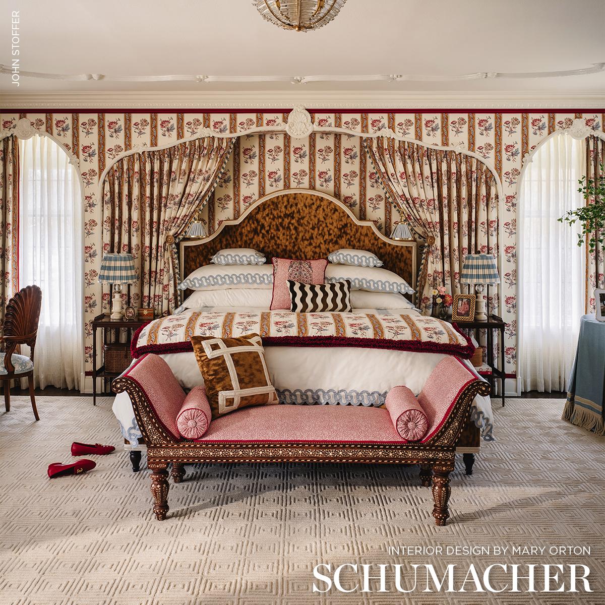 Ariana Floral Stripe - Document Fabrics | Schumacher