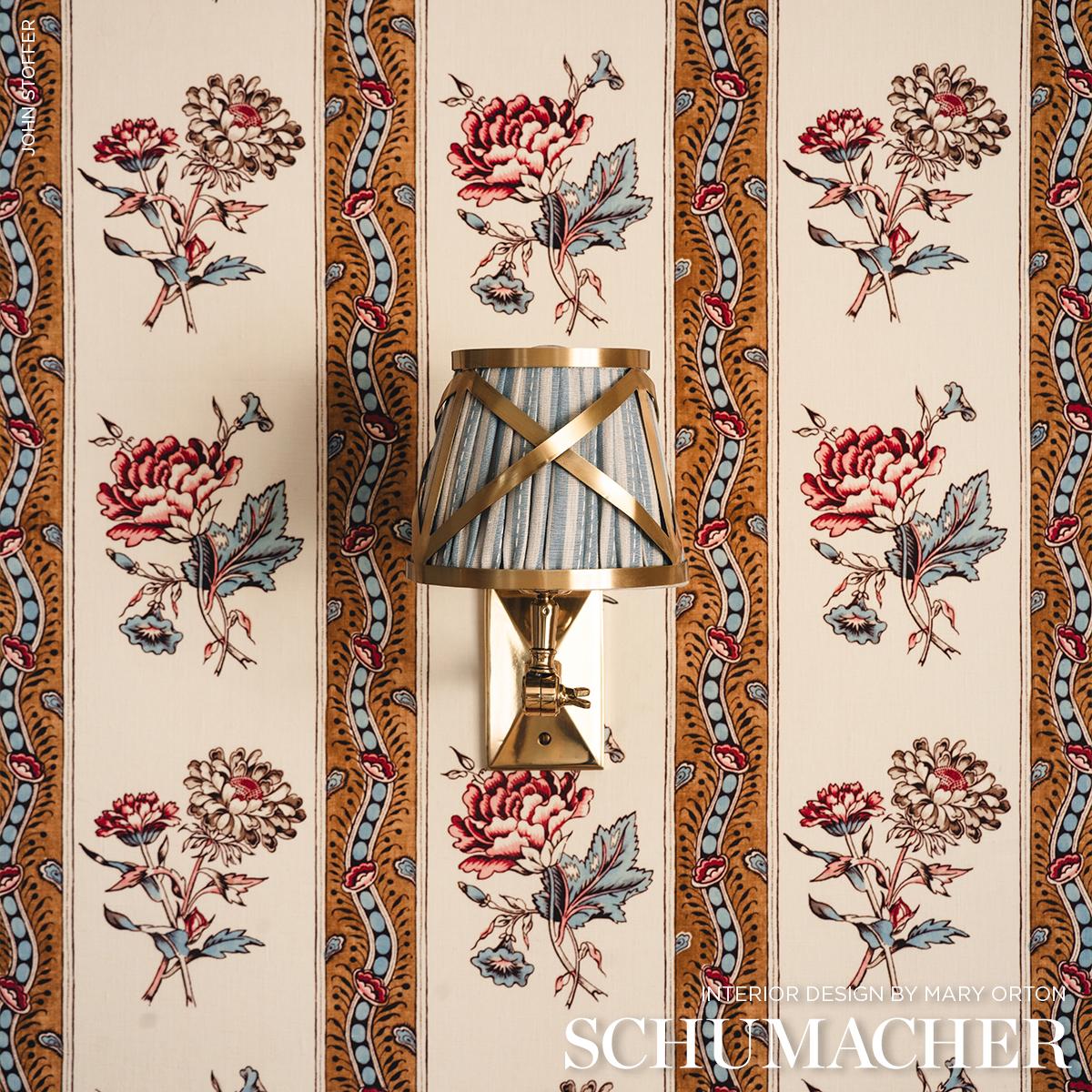 Ariana Floral Stripe - Document Fabrics | Schumacher
