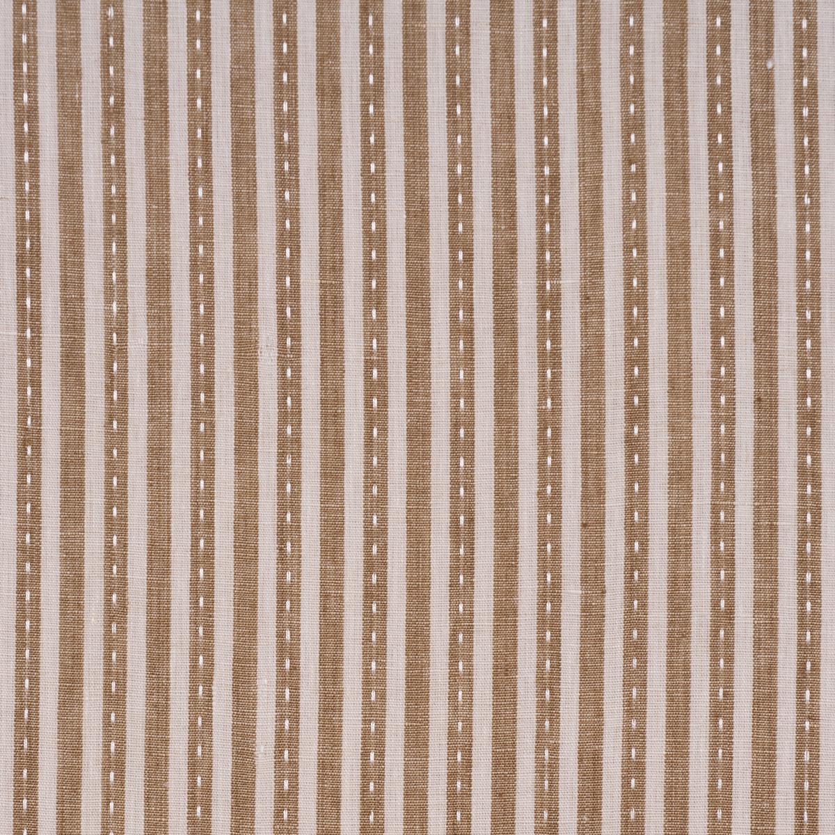 Mathis Ticking Stripe - Flax Fabrics | Schumacher