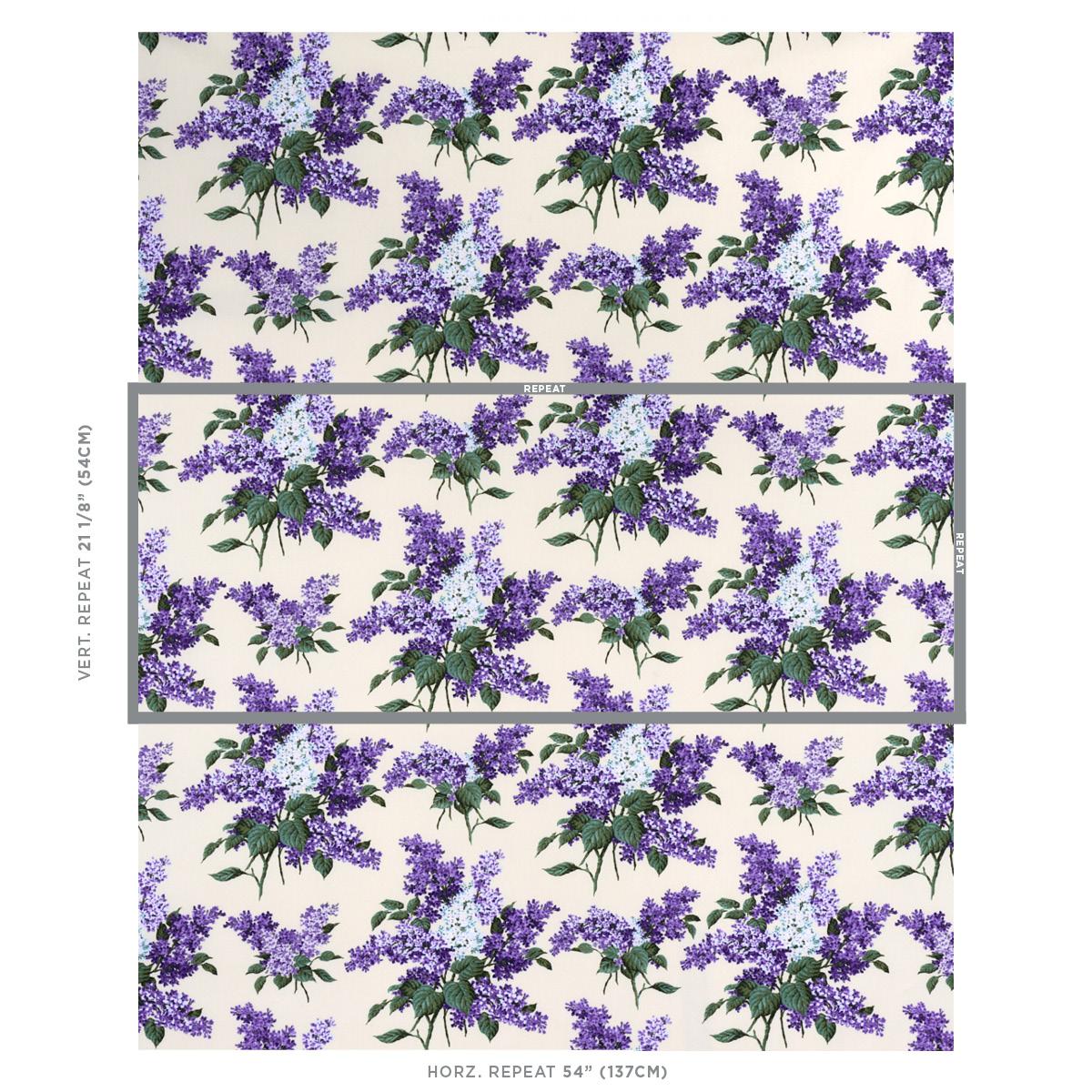 Proust's Lilacs - Purple Fabrics | Schumacher
