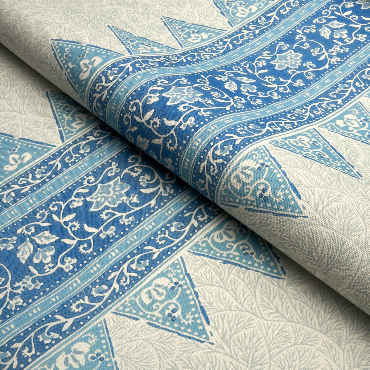 Foxglove Indoor/Outdoor - Indigo Fabrics | Schumacher
