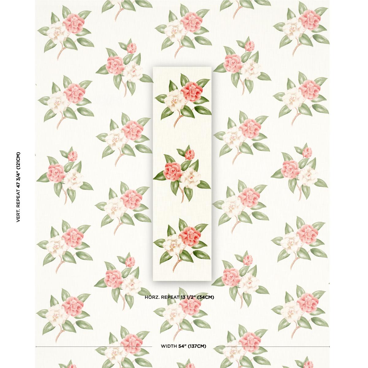 Casablanca Floral Indoor/Outdoor - Coral Fabrics | Schumacher