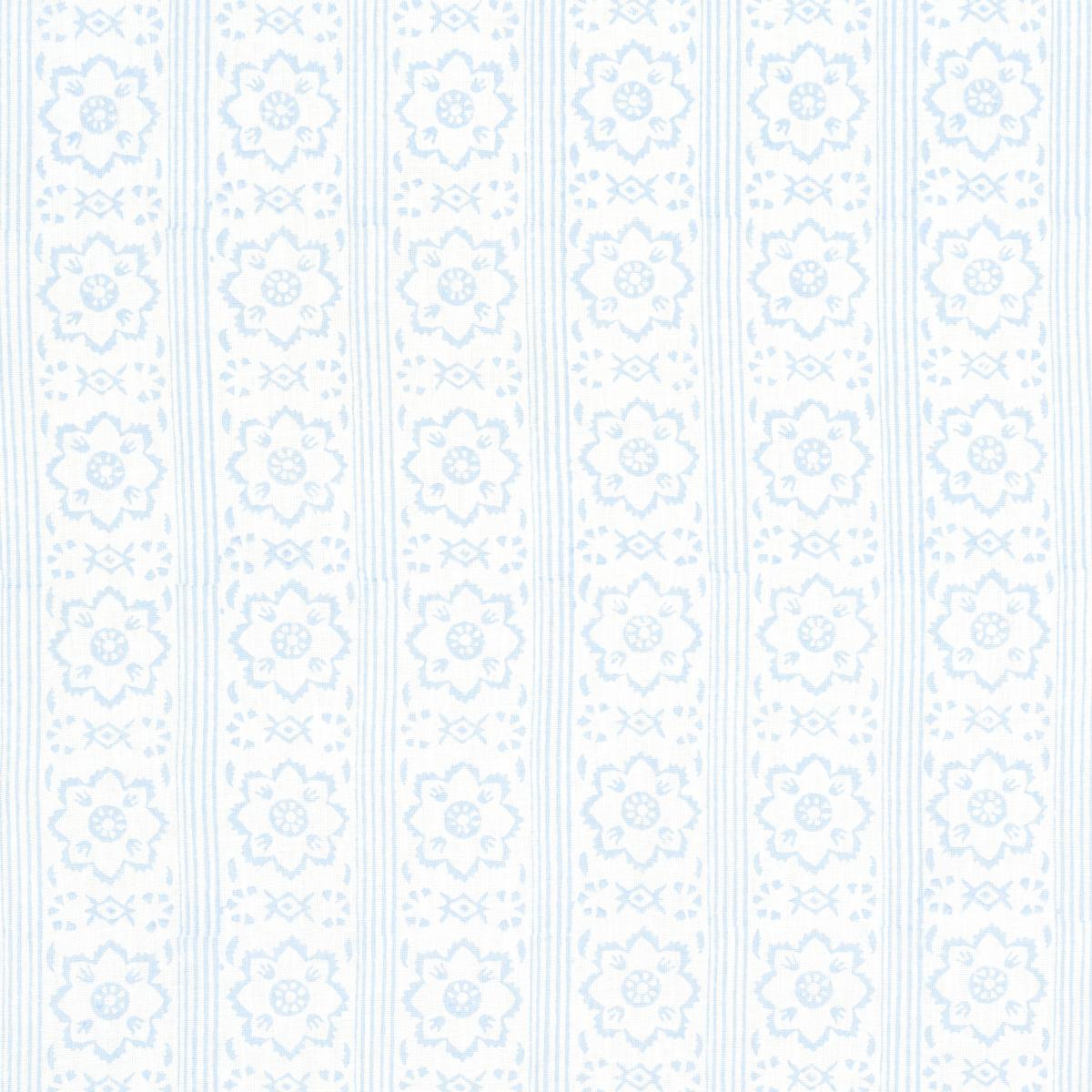 Sunda Hand Block Print - Sky Fabrics | Schumacher