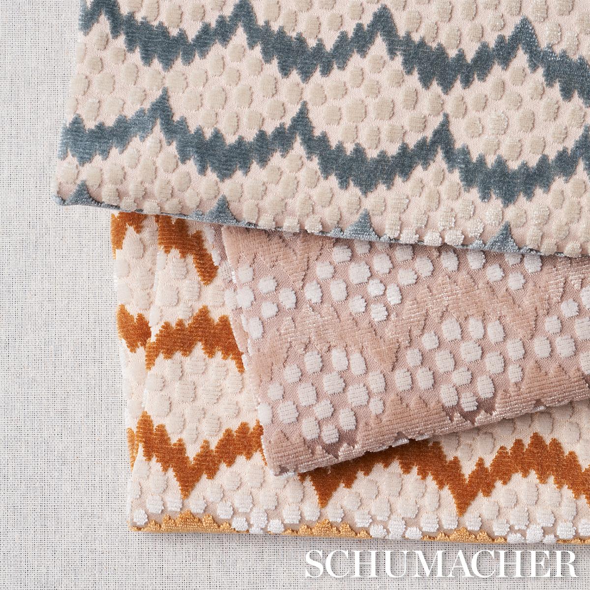 Pollen Cut Velvet - Soft Jade Fabrics | Schumacher