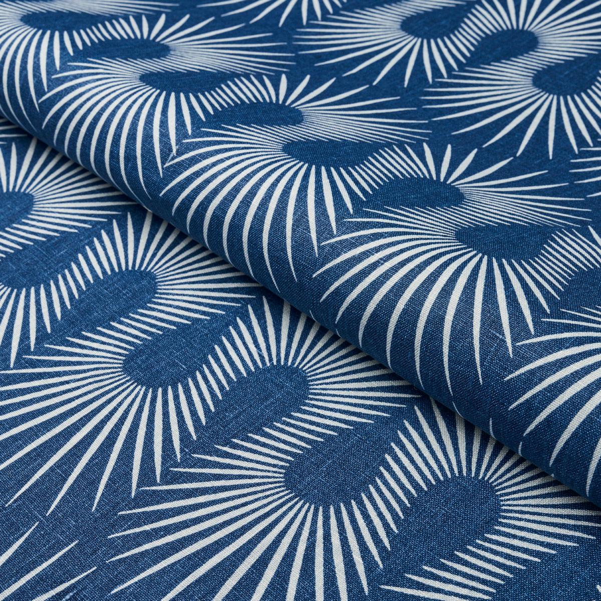 Hedgehog - Denim White Fabrics | Schumacher