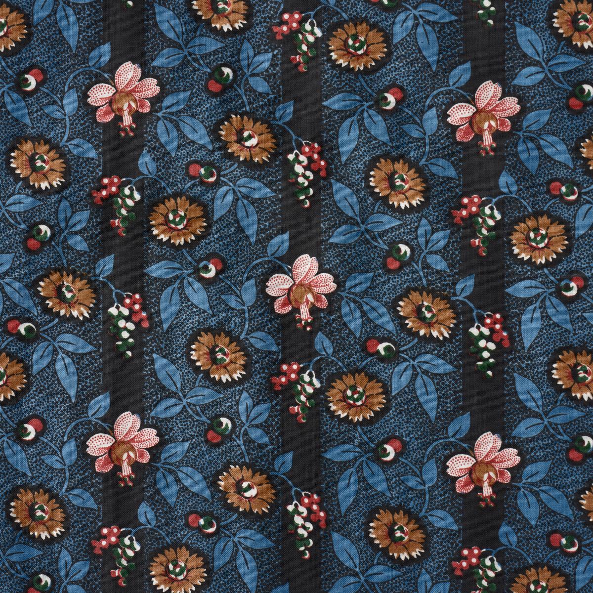 La Rue Stripe - Midnight Fabrics | Schumacher