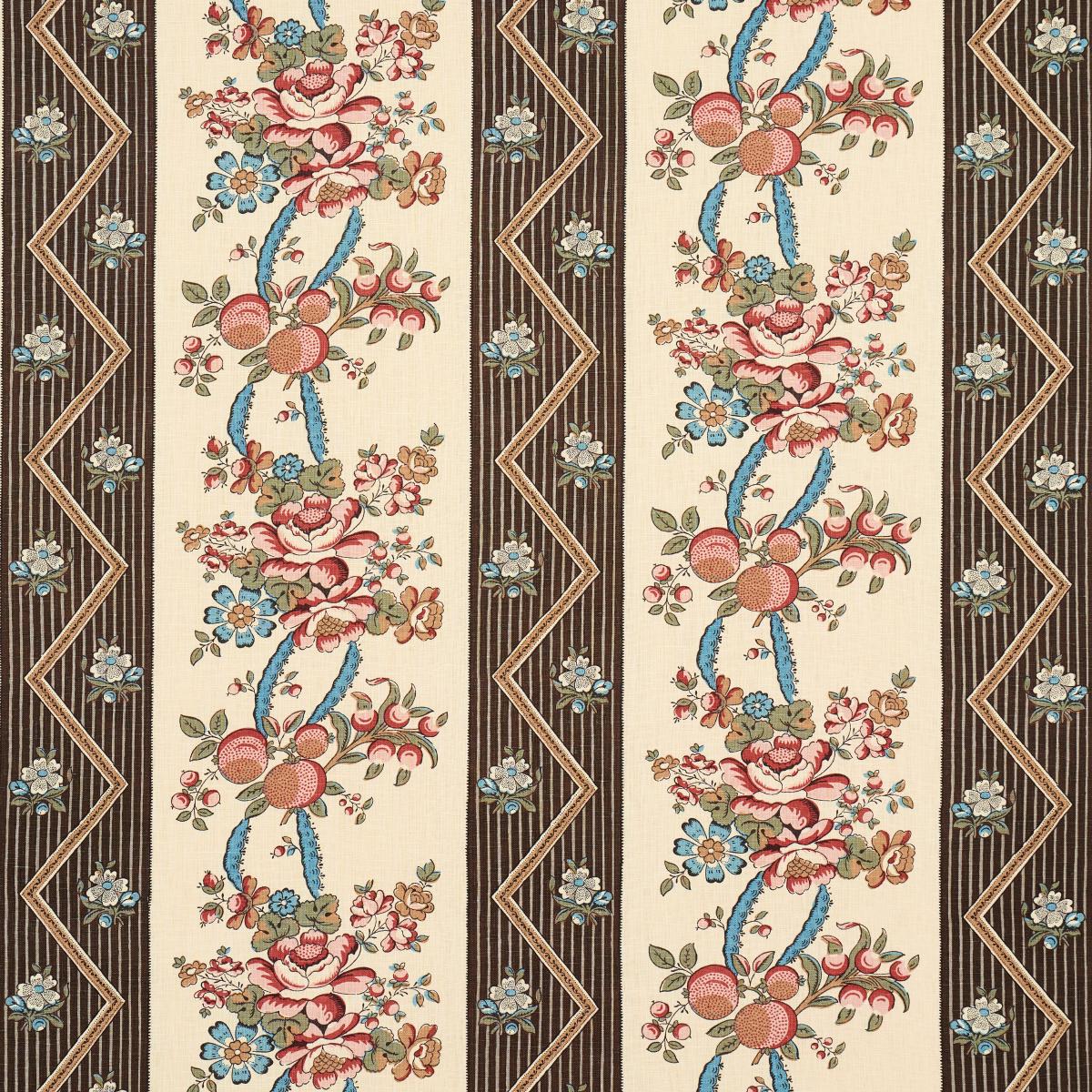 Sylvain Floral Stripe - Noir Fabrics