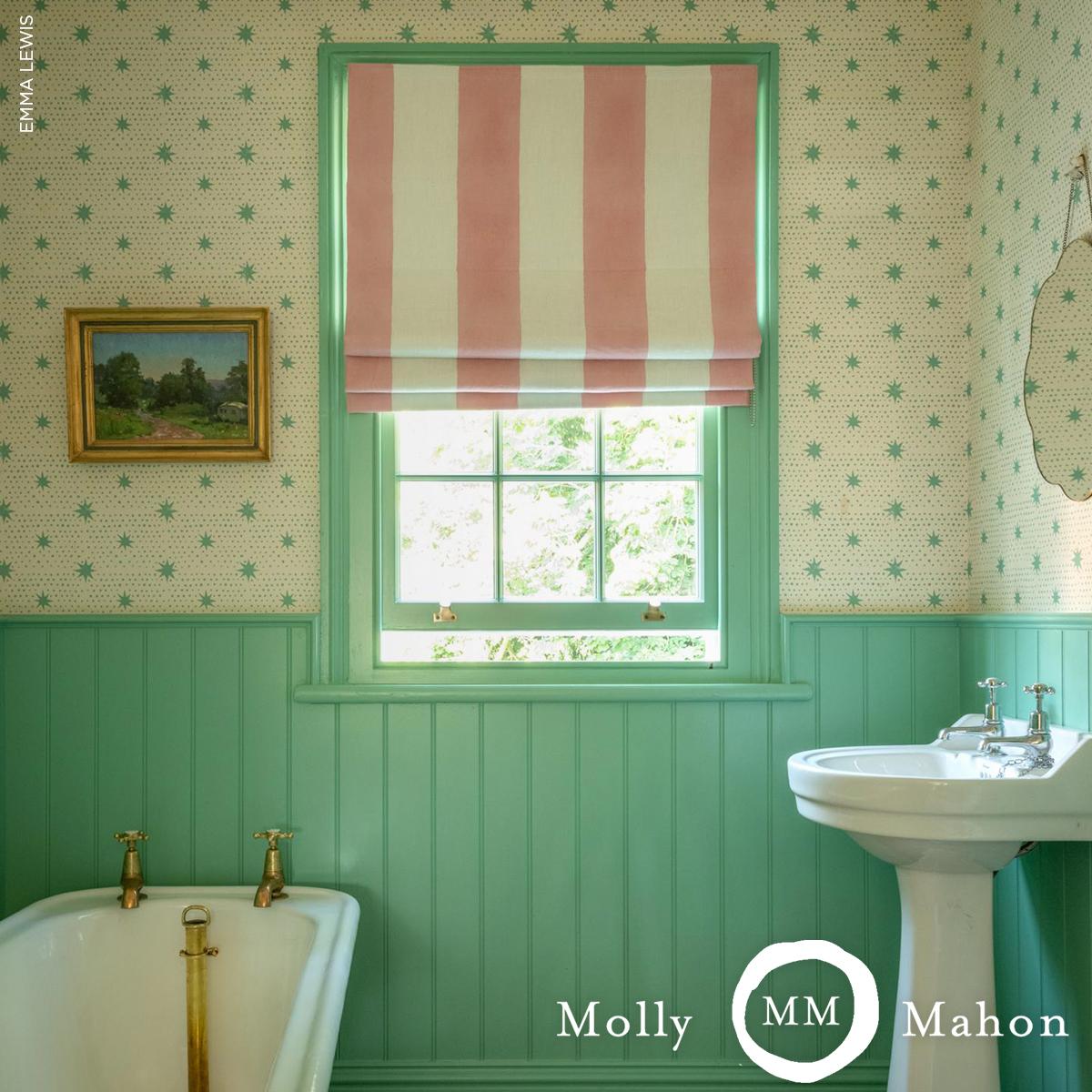 Wide Hand Block Stripe - Pink Fabrics | Schumacher