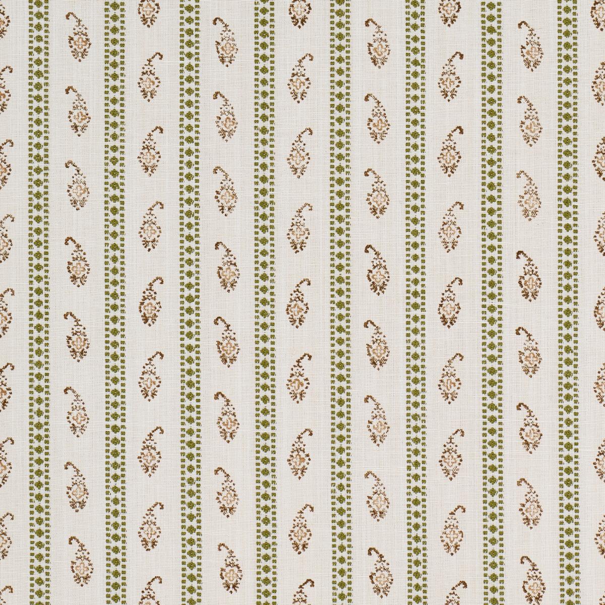 Eddie Woven Hand Block Print - Green Fabrics