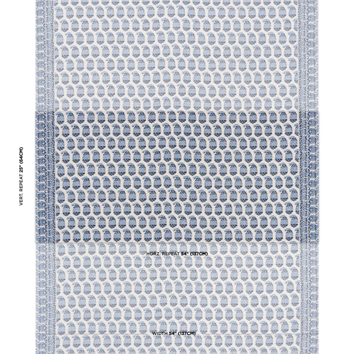 Terry - Blue & Navy Fabrics | Schumacher