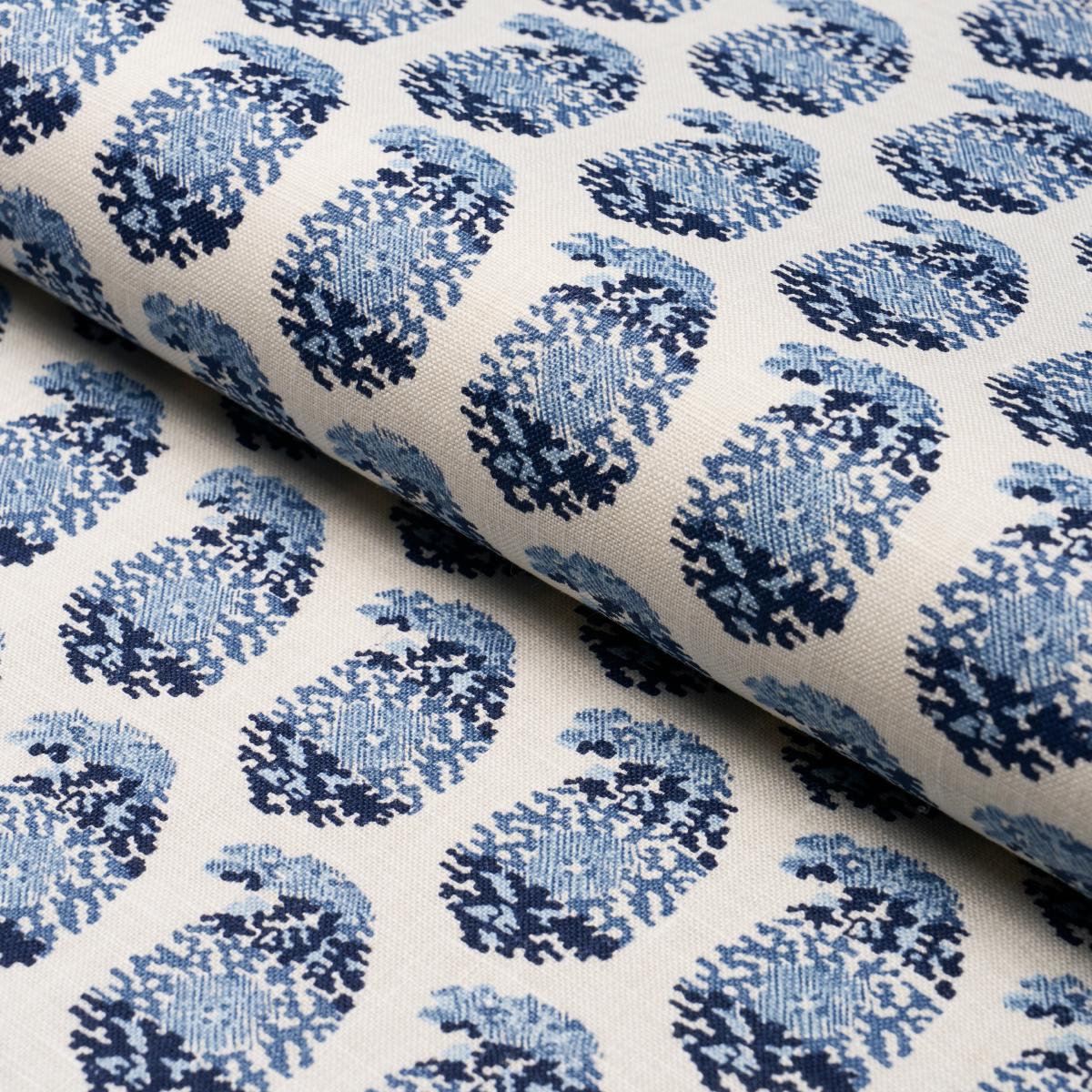 Terry - Blue & Navy Fabrics | Schumacher